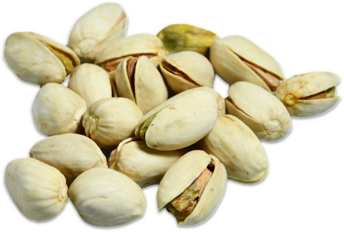 Pistachios in a wooden bowl